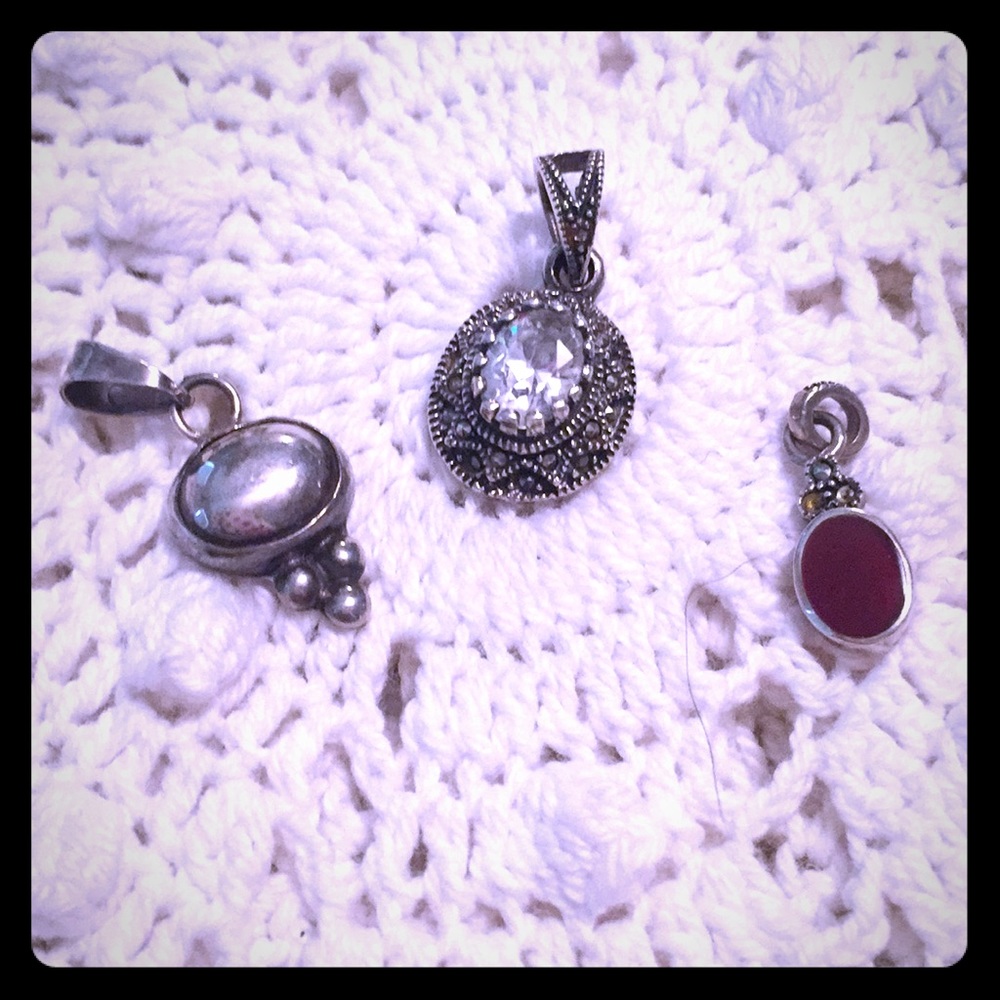 🌸 Assorted Sterling Pendants 🌸